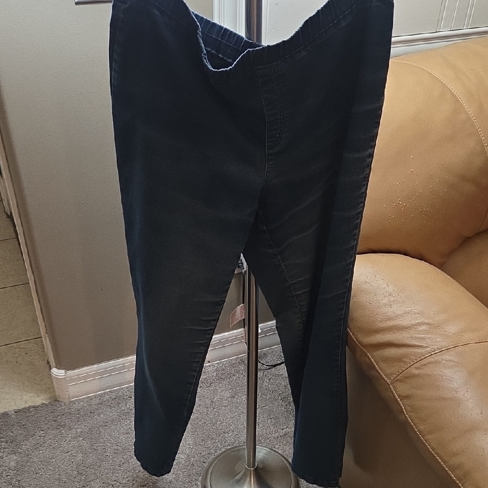 Karen Scott Dark Wash Pull-On Jeans – Size L – Comfort Stretch